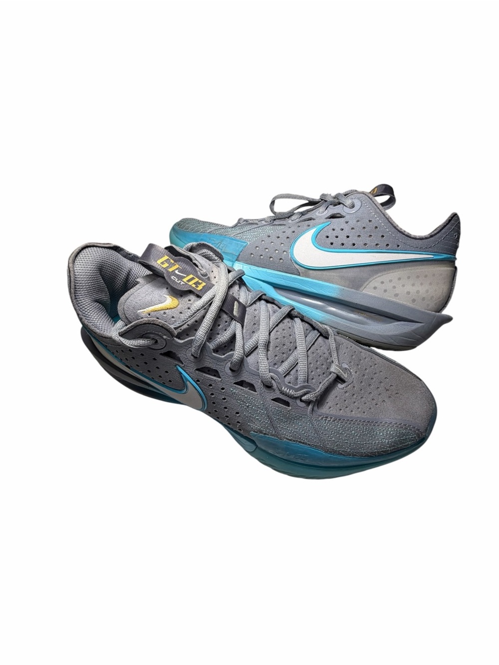 Nike Air Zoom GT Cut Ashen Slate Gray & Teal Athletic Shoes Womens 7.5